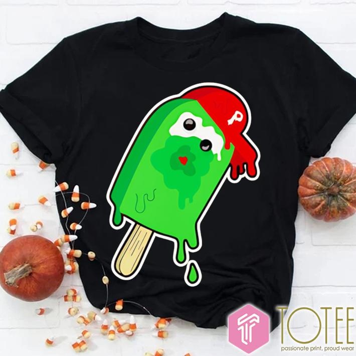 Phillie Phanatic Ice Cream Baseball Philadelphia Phillies Mascot T-shirt