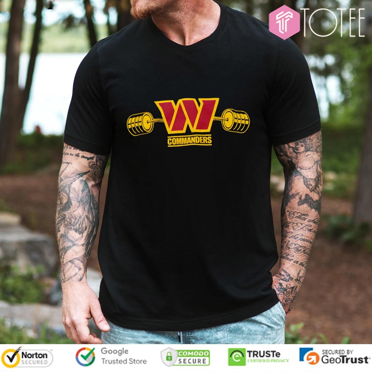 Weightlifting Washington Commanders Logo T-shirt