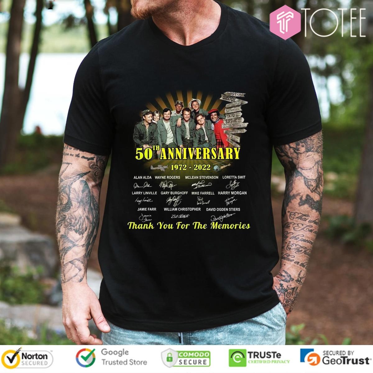 50Th Anniversary 1972–2022 Mash Signatures T-shirt