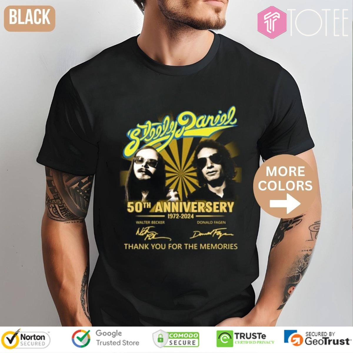 50Th Anniversary 1972-2024 Steely Dan Signatures T-shirt