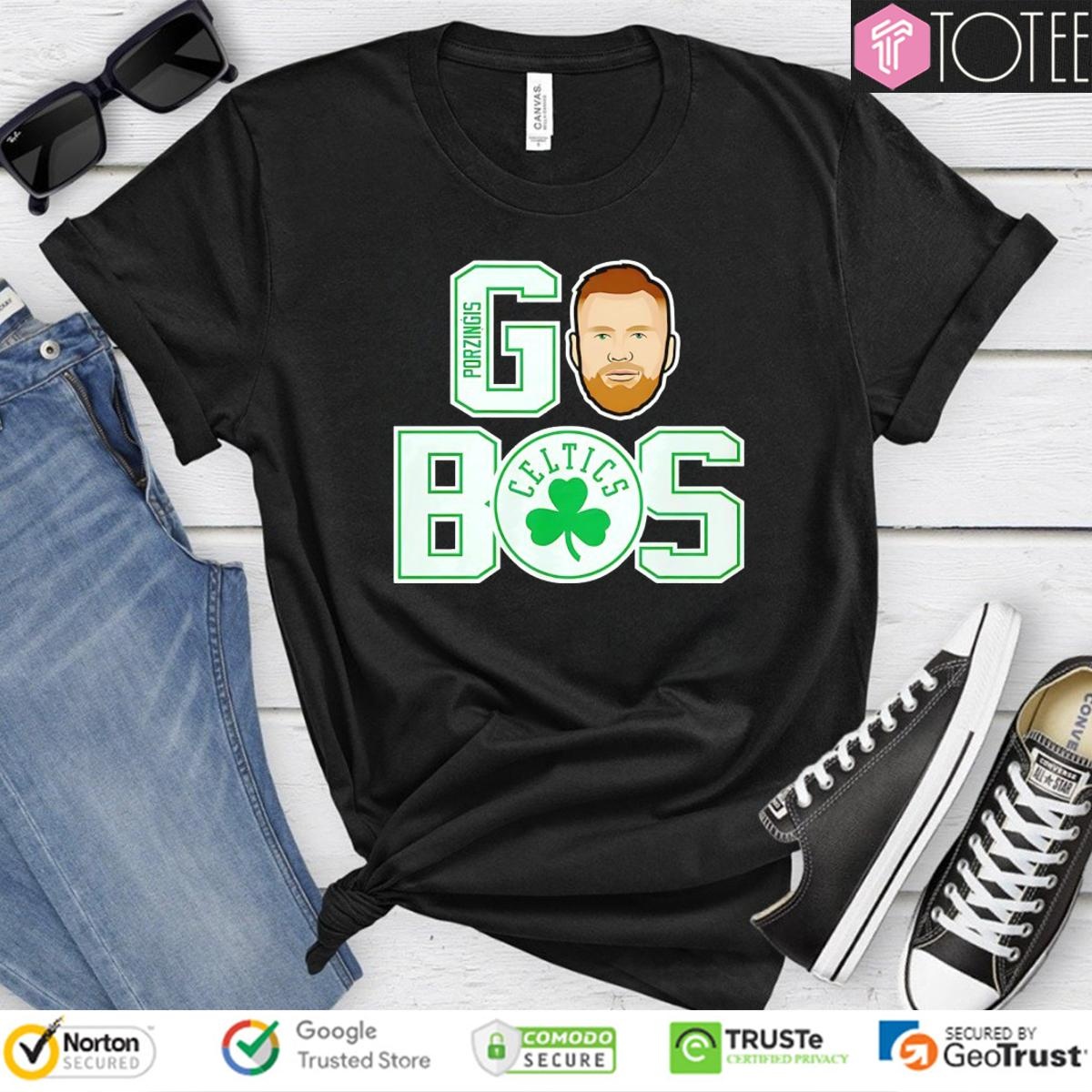 Kristaps Porzingis Go Bos Boston Celtics T-shirt
