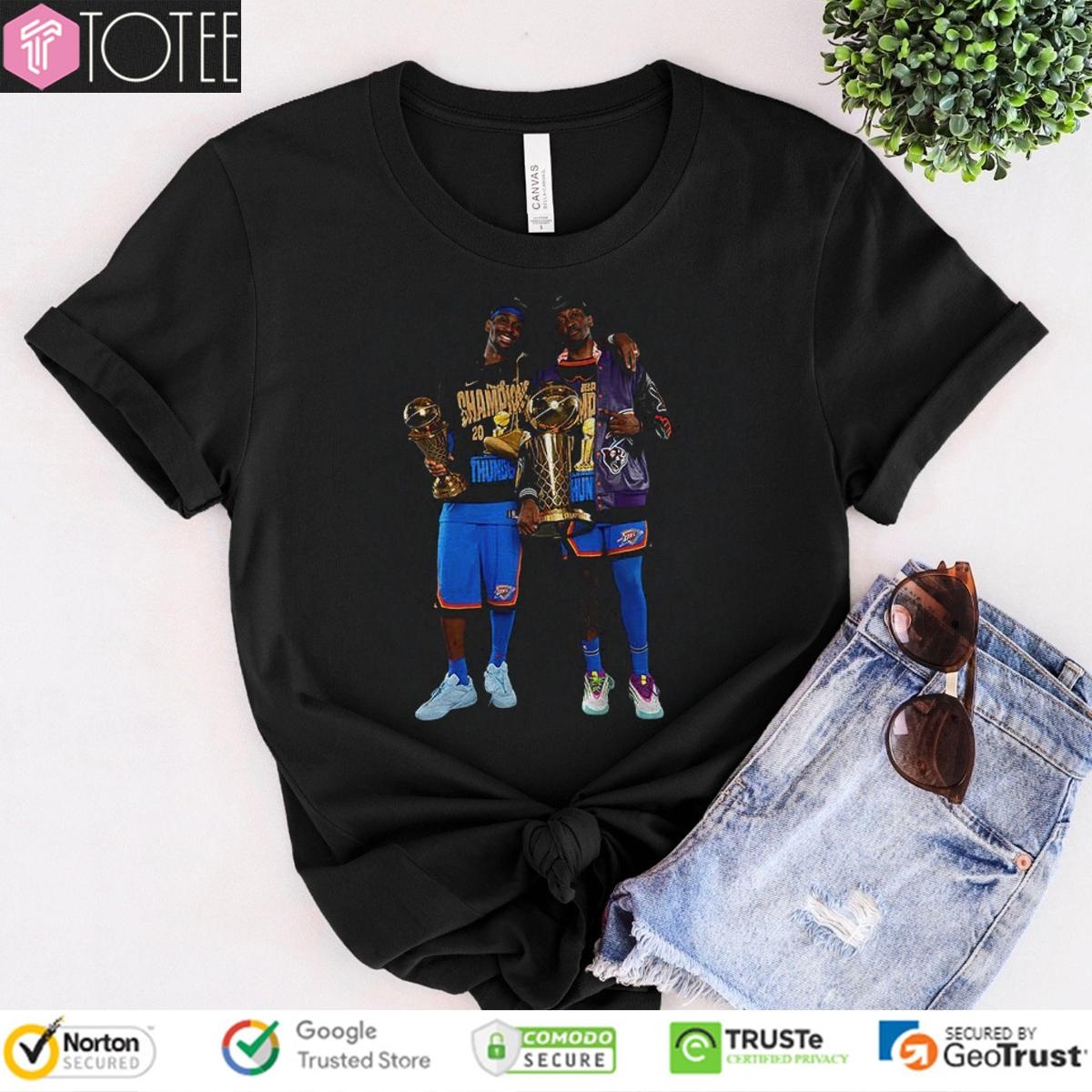 Sga And J-Dub Nba Shai Gilgeous-Alexander Jalen Williams Okc Champions T-shirt