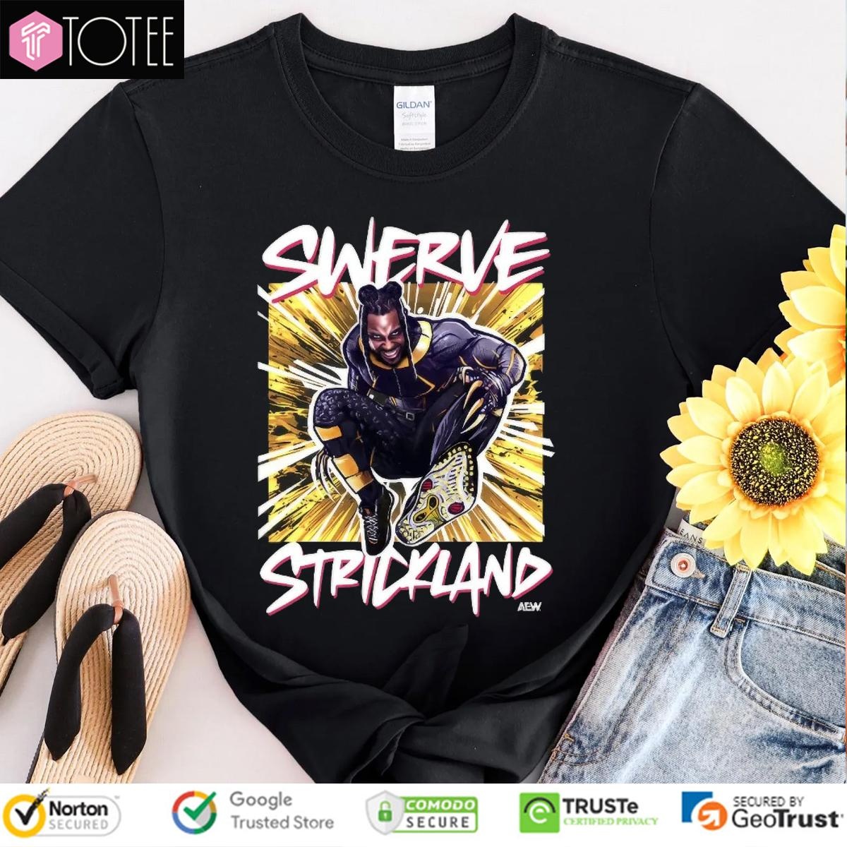 Swerve Strickland Aew Graphic T-shirt