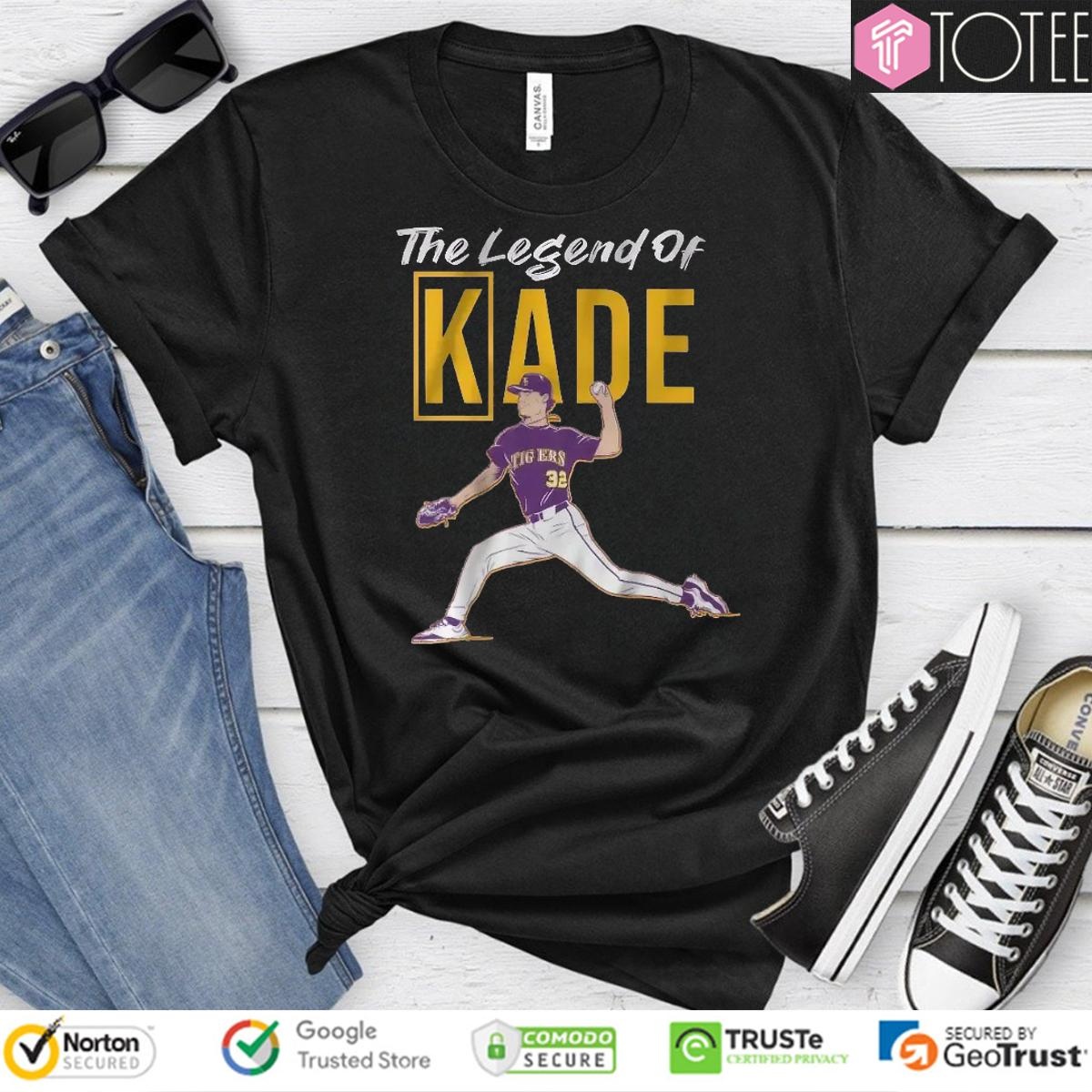 The Legend Of Kade Anderson Ls Tiger Baseball T-shirt
