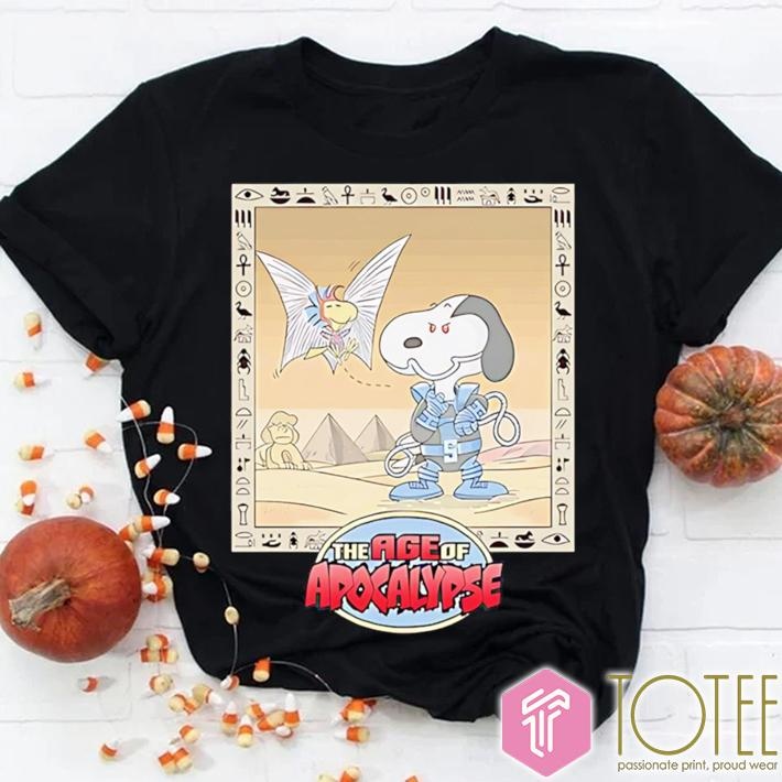 Snoopacolypse Parody Snoopy Woodstock The Age Of Apocalypse X-Men Marvel T-shirt