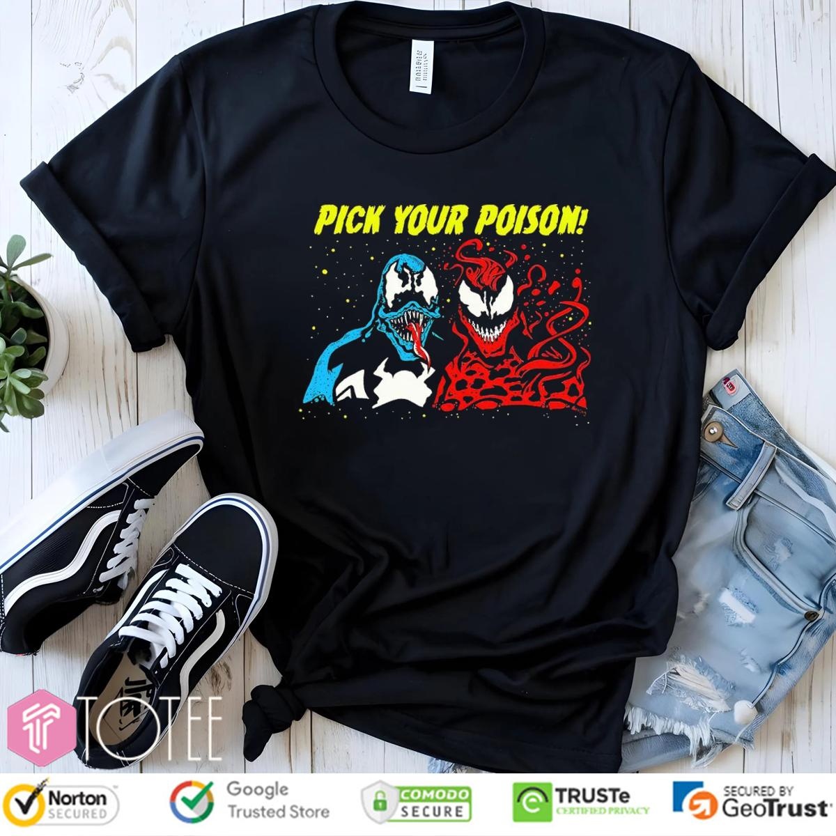 Marvel Venom Carnage Pick Your Poison T-shirt