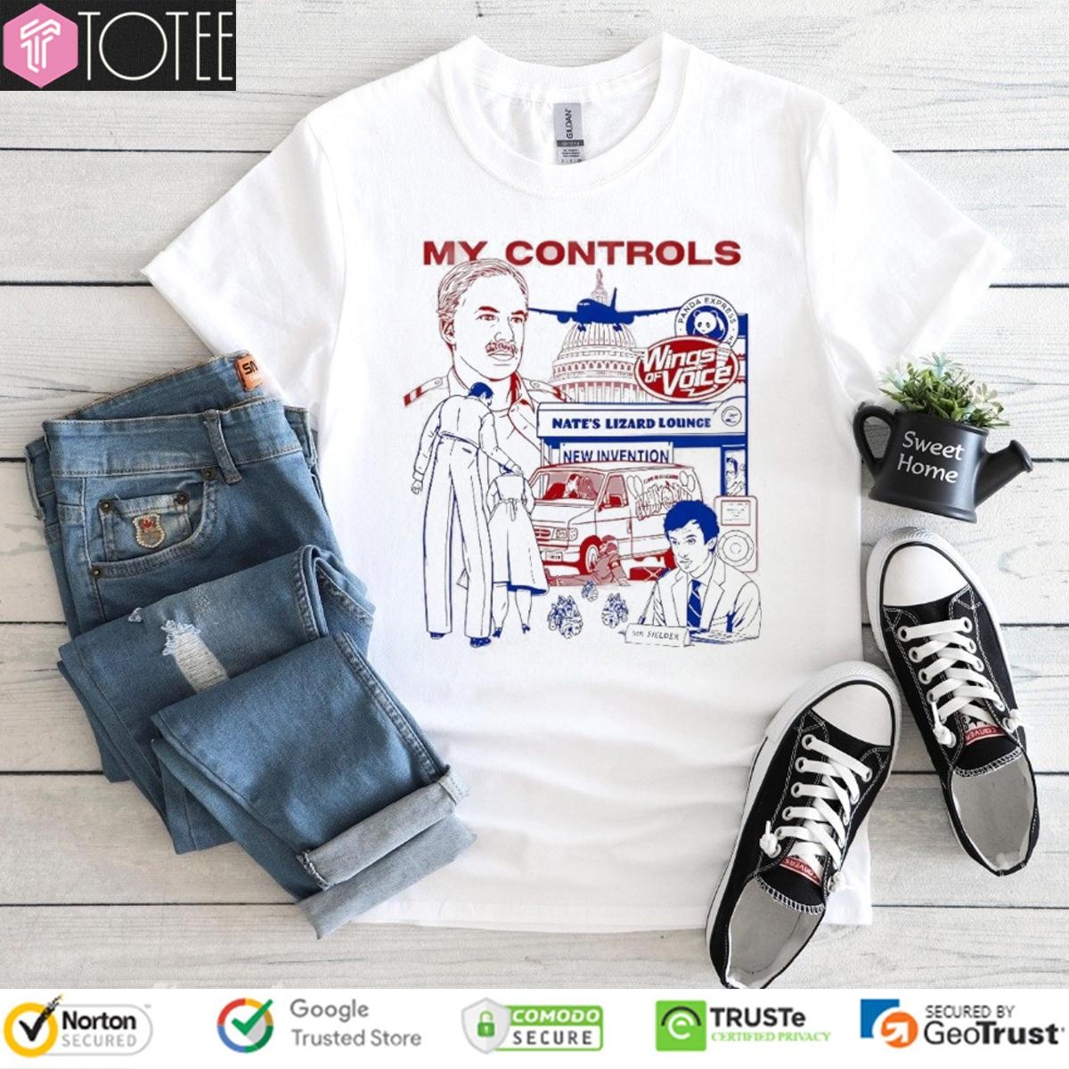 My Controls Wings Of Voices Nates Lizard Lounge New Invention T-shirt