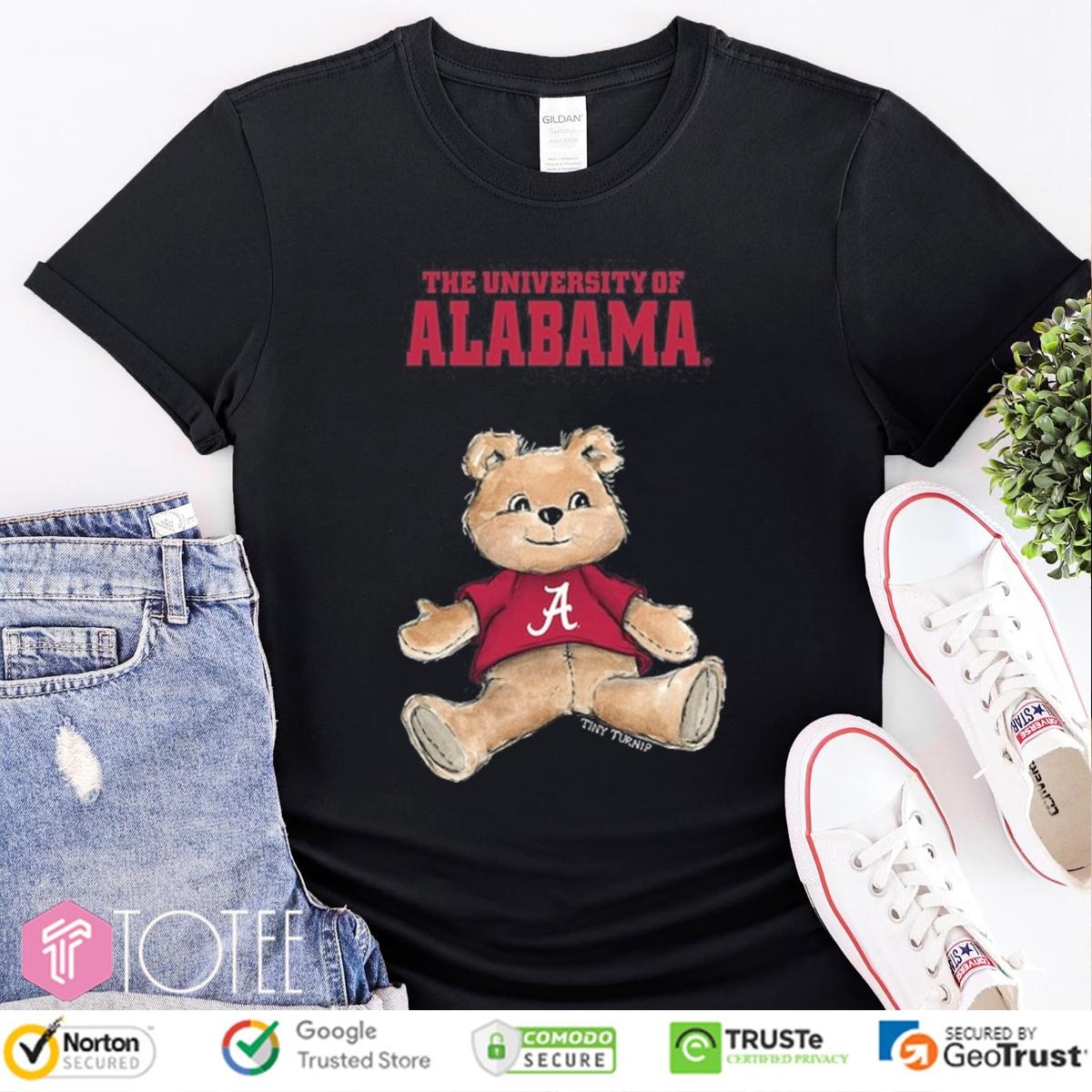 Tiny Turnip Teddy Bear X Alabama Crimson Tide T-shirt