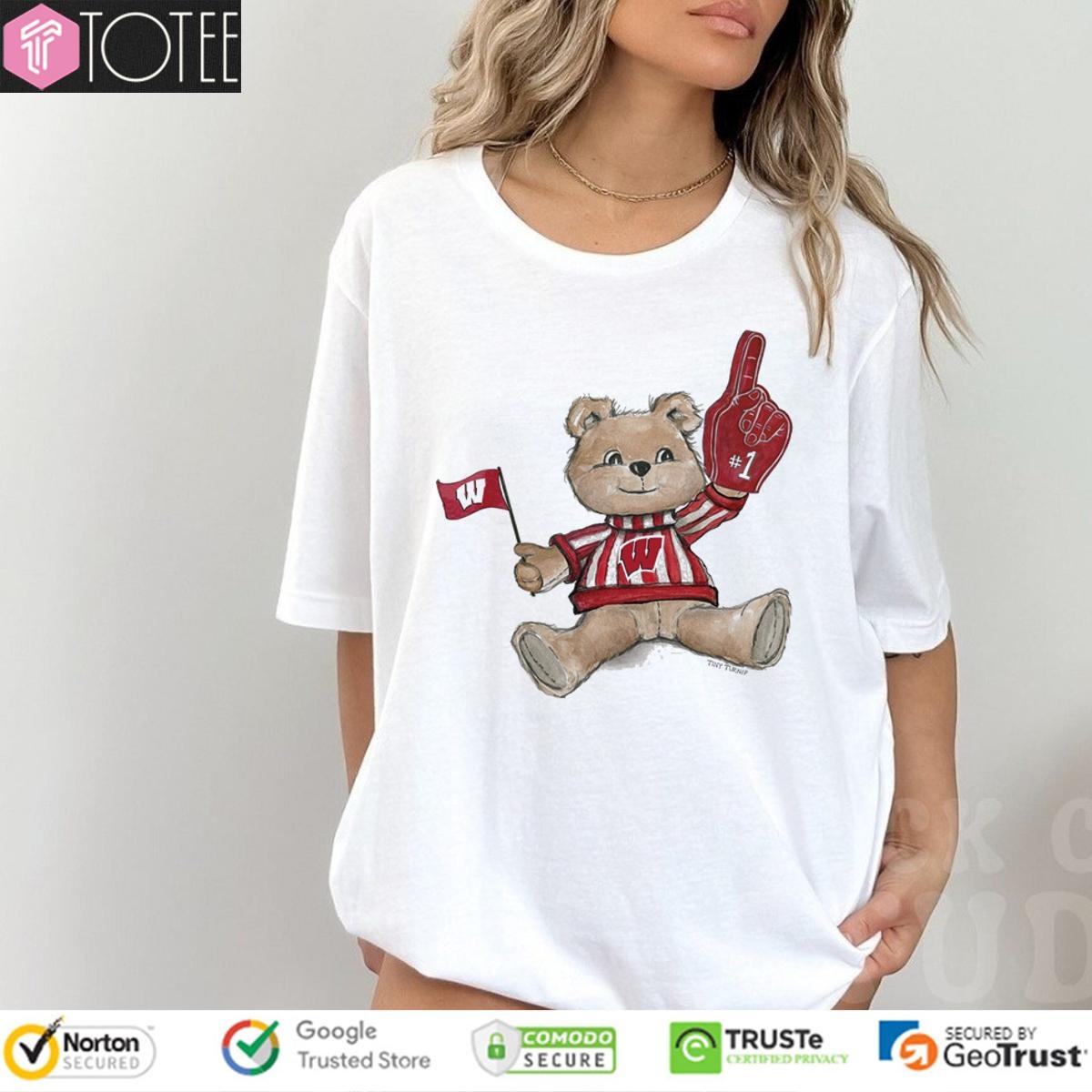 Tiny Turnip Teddy Bear X Wisconsin Badgers T-shirt