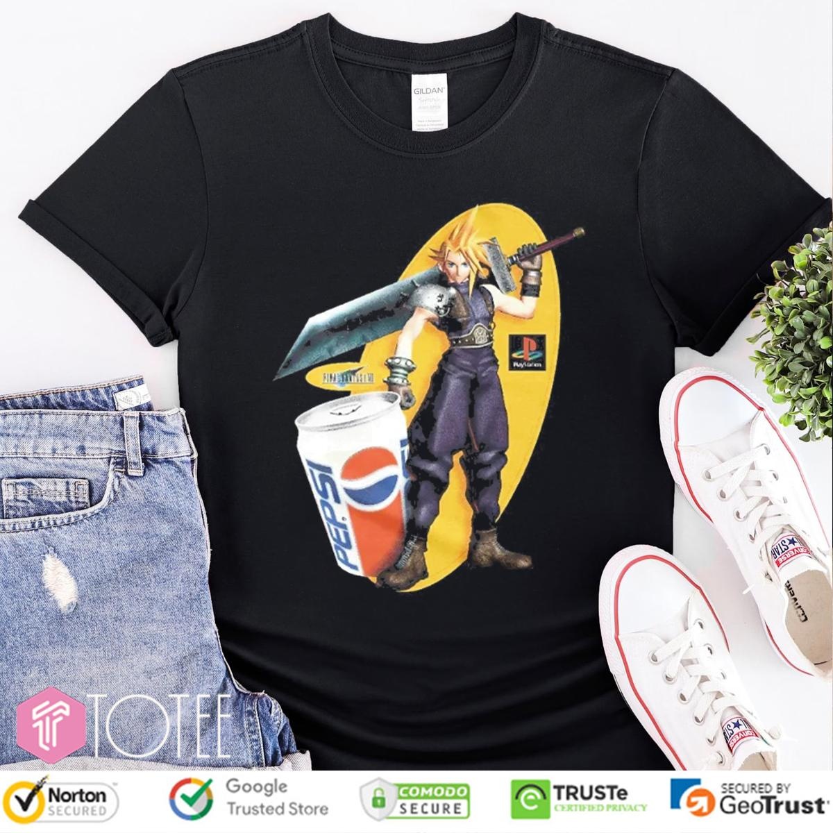 Pepsi X Cloud Strife Final Fantasy T-shirt
